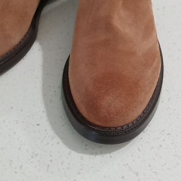 Sam Edelman Nolynn saddle brown suede buckled 1 1/4" heel bootie. Size 5 NWT - Picture 9 of 9